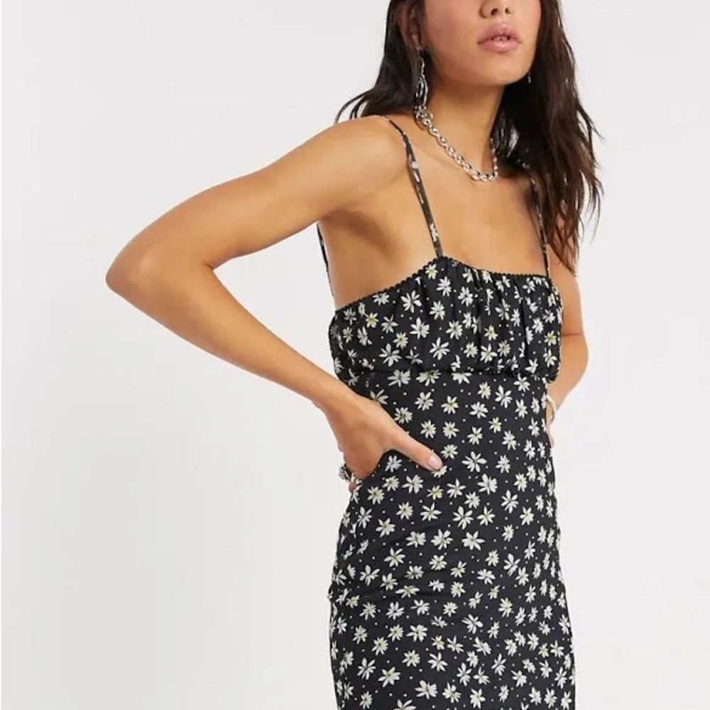 Bershka Daisy floral Mini Sundress